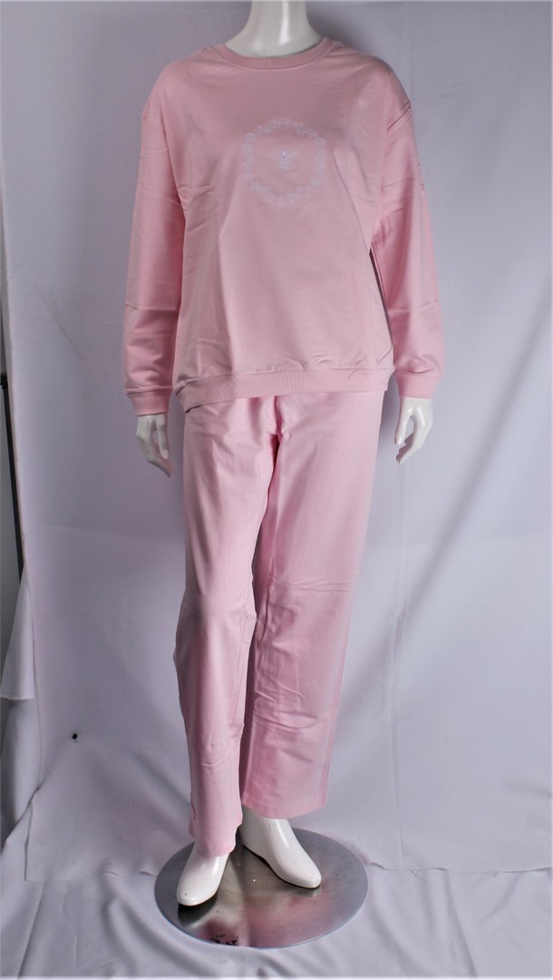 Warm cotton embroidered  winter pyjamas queen bee pink S,M,L Style :AL/QB/PJ/PNK image 0